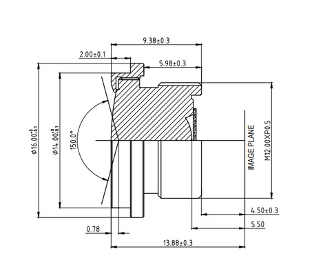 IP67 2MP/3MP Sistema di gestione della cabina Obiettivo F2.0 EFL3.0mm Sicurezza e protezione