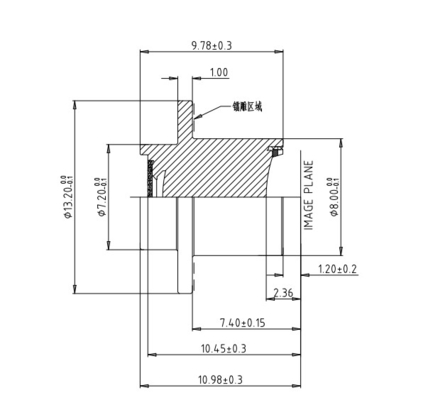 Sistema di allarme di sicurezza ad alta definizione 2MP/3MP a resistenza all'acqua infrarosso Zoom Auto Camera Lens F2.0 EFL4.59mm